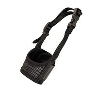 Cpolebev Bozal para Perro, Morder, Ladrar y Masticar Transpirable Ajustable Bozal para Perro de Tela Suave Que Permite Jadear 12-15 Cm