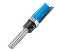 Cpolebev Broca router Manejar de 1/4 pulgada Gemelo 2 fixture imperial estriado Cortador de plantilla Carpinteria