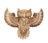 Cpolebev Búho de Madera, Colgador de Pared de Animales de Madera, Decoraciones para el Hogar, Decoración de Pared de Madera, Adorno de Búho, Decoración Rústica de Pared de Búho
