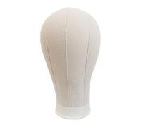 Cpolebev Cabeza de Lona de Maniquí de 22 Pulgadas para la FabricacióN de Pelucas de Encaje de ExtensióN de Cabello y Cabeza de Maniquí de Estilo de ExhibicióN