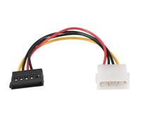 Cpolebev Cable Adaptador Conversor Sata Potencia Hembra A Molex Macho. 6 Pulgadas