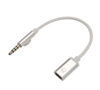 Cpolebev Cable Audio Macho de 3,5 mm A Hembra Tipo C, Adaptador Audio para Auriculares con Conector Audio Analógico para Reproductor de MP3, Computadora Portátil, Tableta C