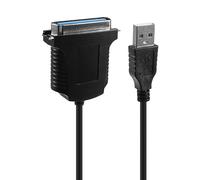 Cpolebev Cable de Conversion de 36pin Macho USB - Puerto Paralelo de la Impresora Negro