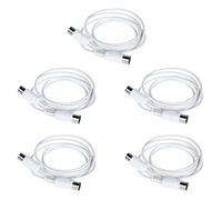 Cpolebev Cable de Extensión MIDI de 5 Piezas, 5 Macho A Macho, 1,5 M, Cable MIDI para Piano Eléctrico, Guitarra, Instrumento, Cable de PC