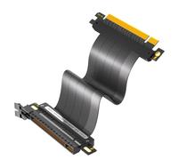 Cpolebev Cable de ExtensióN PCIE 4.0 16X Cable Elevador de GPU de Alta Velocidad con Puerto PCI Express para Cable de ExtensióN GPU 25 cm 180 Grados