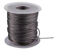 Cpolebev Cable de Levantamiento 7x7 1mm Dia de Acero Inoxidable Cable Flexible 177pies