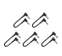 Cpolebev Cable de Pedal de 5 Uds., Cable de Conexión para Instrumentos Musicales, Cable de Efecto de Guitarra Eléctrica de 15 cm para Amantes de la Música, Accesorios para Tocar