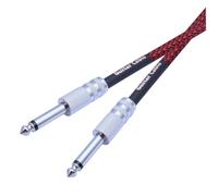 Cpolebev Cable EstéReo Recto de 6,35 mm Macho A Macho de 1/4 Pulgadas Cable de Instrumento de Guitarra para Guitarra EléCtrica, Bajo, Amplificador 1 Metro