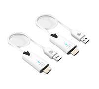 Cpolebev Cable Extensor InaláMbrico Compatible con 5G 30M, Transmisor y Receptor de Audio y VíDeo, Adaptador de Pantalla para CáMara, PC ()