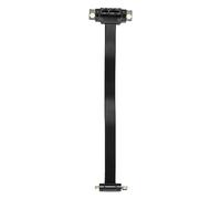 Cpolebev Cable Vertical PCIE X1 Cable de ExtensióN PCIe 3.0 X1 una X1 de áNgulo Recto de 90 Grados Dual 8Gbps PCI Express 1X Tarjeta Vertical 20Cm
