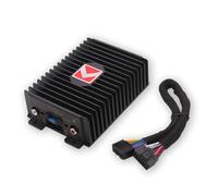 Cpolebev Caja Amplificadora de Navegación Android, Audio Estéreo Profesional para Coche, Amplificador de Alta Fidelidad con Mejora de Sonido de Alta Potencia 4x80W