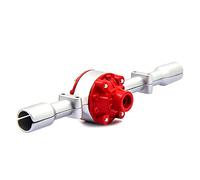 Cpolebev Caja Carcasa de Eje de Puente Trasero de Metal para D12 C14 C24 C24-1 C34 B14 B24 B16 B36 Piezas de ActualizacióN de Coche RC, Plateado