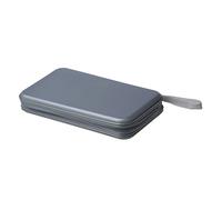 Cpolebev Caja Cartera Bolsa de Almacenamiento 80 Discos Album CD DVD - Plateado