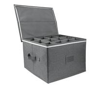 Cpolebev Caja de Almacenamiento de Copas de Vino Caja de Almacenamiento de Copas Plegable