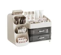 Cpolebev Caja de Almacenamiento de Maquillaje Estilo Cajón Organizador de Dormitorio Cosméticos de Plástico Cuidado de la Piel Tocador Contenedor de Artículos Varios de Escritorio