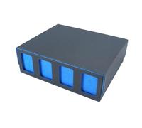 Cpolebev Caja de Almacenamiento de Tarjetas para Cartas Coleccionables con Ventana de Visualización para Cartas de Juegos Mágicos, Estuche para Baraja de Cartas, Tarjetero Azul
