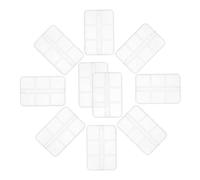 Cpolebev Caja de Almacenamiento para Decoración de Uñas, Organizador de Arte, Estuche de Manicura, Pequeños Organizadores Artesanales, Contenedor para Joyas, 10 Uds.
