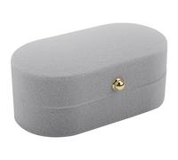 Cpolebev Caja de Anillo de Par de Seda de Terciopelo Caja de Anillo de Boda Caja de Anillo Individual Propuesta de Boda Joyero de Despedida A