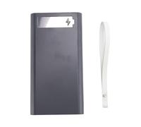 Cpolebev Caja de BateríA de Carga 12X18650 Caja de Almacenamiento de BateríA Libre de Soldadura Caja de Banco de EnergíA DIY T12 con Caja de BateríA de Luz 18650