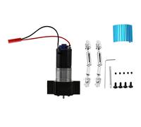 Cpolebev Caja de Cambios de TransmisióN de Metal 370 Motor con Accesorios de ActualizacióN del Eje de TransmisióN para C14 C24 B24 B36 MN D90 MN99S RC Car, Negro