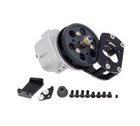 Cpolebev Caja de Cambios de TransmisióN de una Sola Velocidad de Metal R3 con Montaje de Engranaje de Motor para 1/10 RC D90 II D110 Gelande 2, A