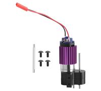 Cpolebev Caja de Engranajes del Motor 370 de Metal Caja de Engranajes para C14 C24 B24 B36 MN D90 D99 MN99S RC Piezas de Mejora de Coche, Negro