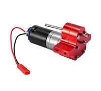 Cpolebev Caja de Engranajes del Motor 370 de Metal Caja de Engranajes para C14 C24 B24 B36 MN D90 D99 MN99S RC Piezas de Mejora de Coche, Rojo