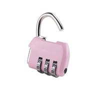 Cpolebev Caja de Equipaje Candado con Cerradura de CombinacióN Reiniciable NúMero de 3 DíGitos Rosa