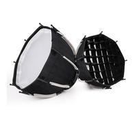 Cpolebev Caja de Luz Octogonal de 30 Cm, Montaje Mini Bowens, Caja de Luz con Rejilla de Panal de Liberación Rápida para Estudio de Luz de Relleno COB ZU60 o M60