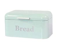 Cpolebev Caja de Pan Vintage Armario Caja de Aperitivos de Hierro Acabado de Escritorio Caja de Almacenamiento a Prueba de Polvo Almacenamiento Bin Keeper Food Kitchen Shelf Decor Azul