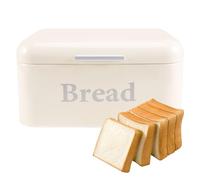 Cpolebev Caja de Pan Vintage Armario Caja de Aperitivos de Hierro Acabado de Escritorio Caja de Almacenamiento a Prueba de Polvo Almacenamiento Bin Keeper Food Kitchen Shelf Decor