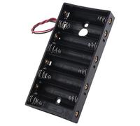 Cpolebev Caja de Plastico para Bateria 12V 8 X 1.5V AA 2A con Cable