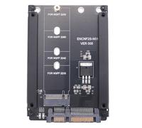 Cpolebev Caja Negra B + M Socket 2 M.2 NGFF (SATA) SSD una 2.5 Adaptador SATA para 2230/2242/2260 / 2280Mm SSD M2