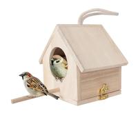 Cpolebev Caja para Tetas, Kit de Caja para Petirrojos, Casa para Pájaros, Resistente A la Intemperie para Colgar, Cajas para Pájaros, Casa para Pájaros