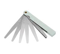 Cpolebev Calibre Fijo Galga de Espesores Metal Plateado Cuchillas 0.02-1mm Herramienta