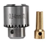 Cpolebev Caliente Mini Chuck de Taladro Molienda de Taladro Electrico Chuck de Taladro Sin Llave de Llave 0.3-4Mm Rango de Capacidad Con 3.17Mm Eje Biela