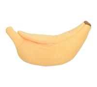 Cpolebev Cama de PláTano para Gatos, Cama para Mascotas, Cama Suave para Gatos, Cama Encantadora para Gatos, Conejos y Perros PequeñOs, Color Amarillo