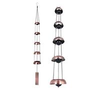Cpolebev Campana de Viento del Templo - Campana de Viento de Campana Conmemorativa, Campana de Viento de Feng Shui para DecoracióN al Aire Libre en el Patio