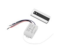 Cpolebev Canal con Transmisor Digital 220V Encendido/Apagado 1 Interruptor Receptor De Relé Inalámbrico Lámpara Luz De Control Remoto