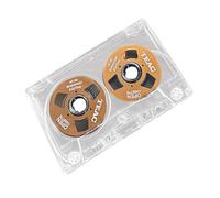 Cpolebev Carcasa de Color de Doble Cara Cinta Vacía Metal Mini Puede Grabar 55 Minutos Cinta Vacía Cinta de Casete en, Naranja