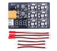 Cpolebev Cargador 6 en 1 Lipo LiHV Placa de Cargador de Batería para Tiny 6 7 QX65 Mobula7 Mobula 6 RC Quadcopter FPV Racing Drone