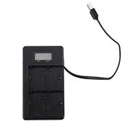 Cpolebev Cargador De Batería LP-E6 LCD Dual Cargador para 5Ds R 5D Mark II 5D Mark III 6D 7D 80D 5Ds R Cámara