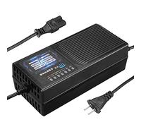Cpolebev Cargador de VehíCulo EléCtrico de 72 V y 20 Ah con Pantalla de 7 Luces, ProteccióN Fugas de Corriente, Cargador de Plomo y áCido