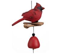 Cpolebev Carillón de Viento con Forma de Pájaro Cardenal, Regalos de Cardenal para el Amor de una Madre Gloriosa, Carillones de Pájaro para Jardín, Patio Trasero, Iglesia