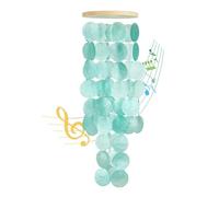Cpolebev Carillones De Viento para Exteriores: Carillones De Viento con Forma De Concha,DecoracióN De Estilo Costero para Interiores Y Exteriores, DecoracióN De JardíN, Ideales para Mujeres