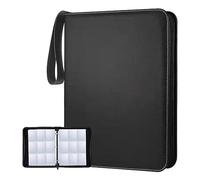 Cpolebev Carpeta de Cartas Coleccionables de 900 Bolsillos, Carpeta de ColeccióN de Cartas de 9 Bolsillos, para Juego/FúTbol/Tarjeta de BéIsbol, Color Negro