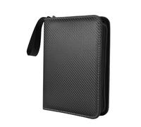 Cpolebev Carpeta de Colección de Tarjetas Coleccionables con 4 Bolsillos, Álbum de Carpetas con Cremallera, Estuche para Tarjetas para Juegos/Fútbol/Tarjetas de Béisbol