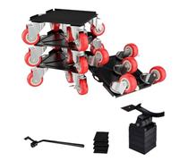 Cpolebev Carrito para Muebles,Juego de Mudanzas para Muebles,Elevador de Muebles con Ruedas Universales Giratorias,Carrito para Mudanzas de Muebles de Acero Al Carbono