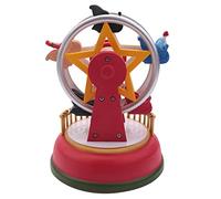 Cpolebev Carrusel de MúSica Brillante de Navidad Noria Regalos de Nochebuena Adornos de Navidad DecoracióN del Hogar Regalos B