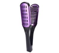Cpolebev Cepillo de Doble Cara con Cerdas de, Peine, Abrazadera, Alisador de Cabello Antiestático, Herramienta, Peine, Férula Capilar,